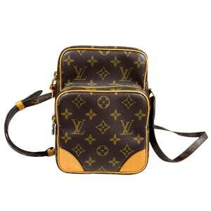 LOUIS VUITTON Brown Monogram Canvas Shoulder Bag